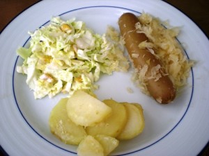 Sauerkraut Mistakenly Placed on Food Item Sauerkraut Mistakenly Placed on Food Item