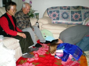 The Grandparents Just Loving the Sae Bae