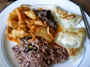 Kimchee Jigae on a Plate