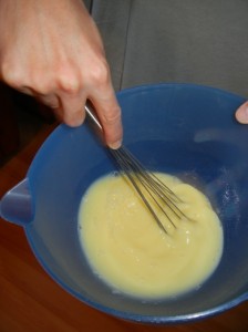 Whisking is fun.