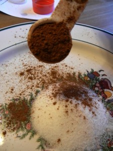 Ground cinnamon.