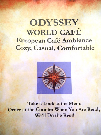Part of the menu cover.