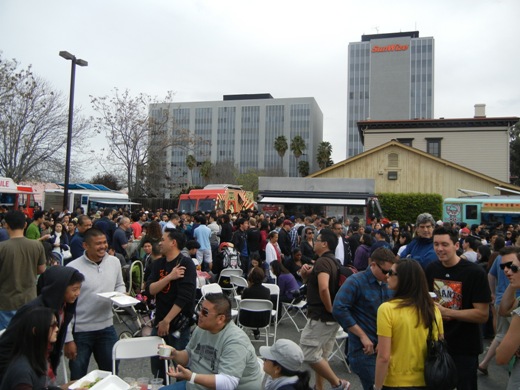 Crowded.