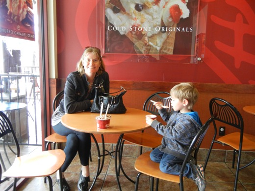 But not before ice cream.