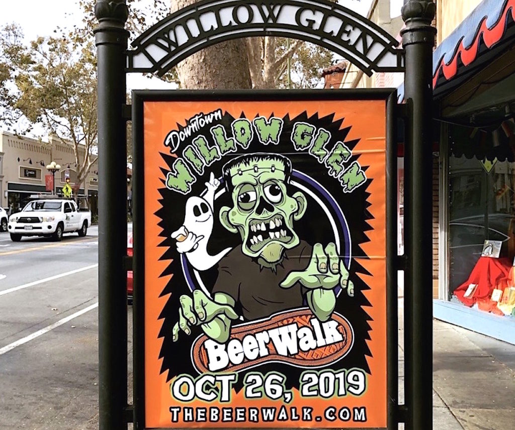 2019 Halloween Edition Beerwalk in Downtown Willow Glen Grateful Hubby