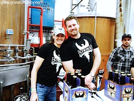 Strike Brewing CEO Jenny Lewis and Brewmaster Drew Ehrlich