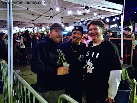 South Bay brewmaster Steve Donohue, Larry Hoang of Rock Bottom Campbell, and Jim Turturici of Campbell Brewing at the 2012 Better Brew Tasting Garden