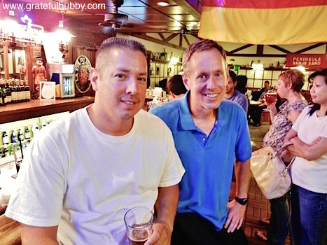 San Jose beer fans Carlos and Gary at a recent Widmer pint night at Harry's Hofbrau in San Jose