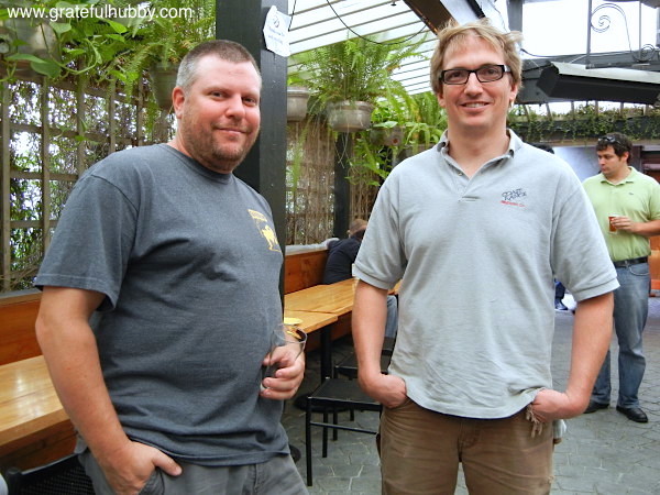Steve Donohue and Peter Licht (Brewmaster at Hermitage Brewing Company), June 22, 2012