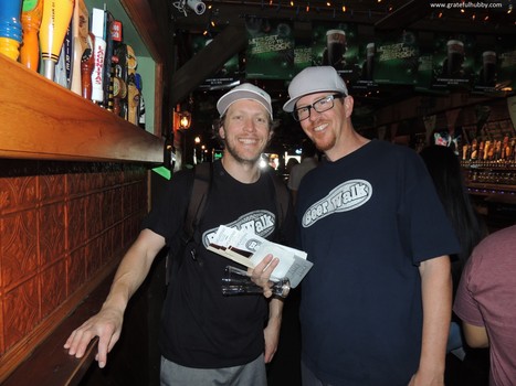 Beerwalk co-founders Jordan Trigg and Charlie Mann at last year's Mountain View Beerwalk