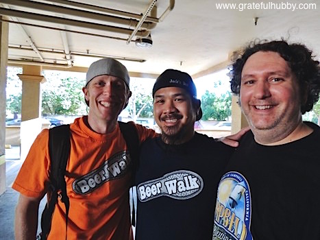 Beerwalk co-founder Jordan Trigg, Hermitage Brewing's Larry Hoang, and Campbell Brewing's Jim Turturici