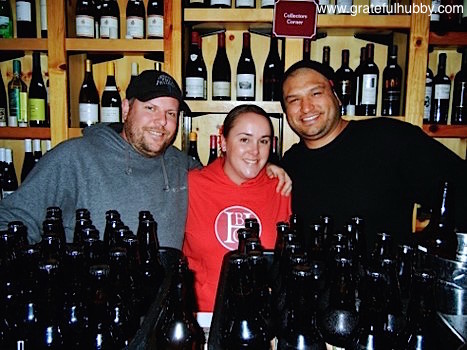 Brewmaster Steve Donohue of Firehouse, Director of Marketing Carolyn Hopkins-Vasquez of Tied House/Hermitage, and Assistant Brewer Jason Gutierrez of Firehouse