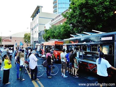 Gourmet food trucks next to the 2012 Better Brew Tasting Garden