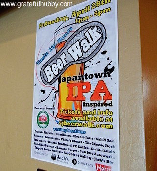 Flyer for the second SJ Beerwalk in Japantown