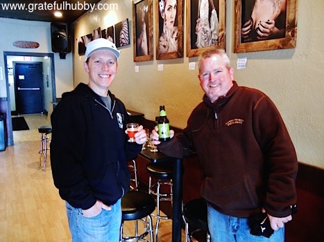 Jack's owner Jordan Trigg and Sierra Nevada Brewing's Jeff Ferrari (right)
