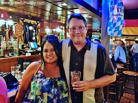 South Bay beer fans Noreen and Jim at a recent pint night at Harry's Hofbrau San Jose