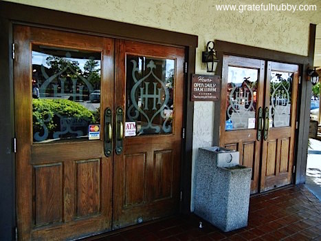 The entrance to Harry's Hofbrau in San Jose