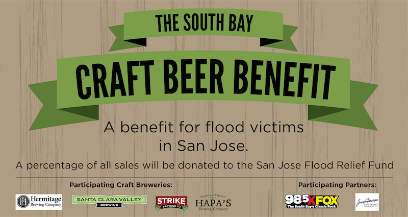 South Bay Craft Beer Benefit for San Jose Flood Victims
