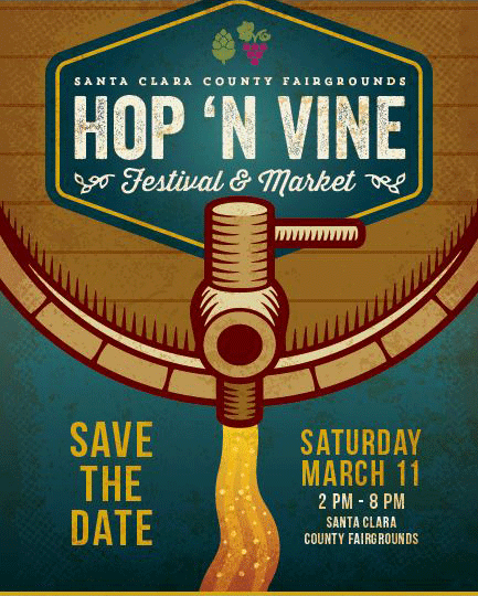 1st Annual Hop ‘N Vine Festival & Market at Santa Clara County Fairgrounds